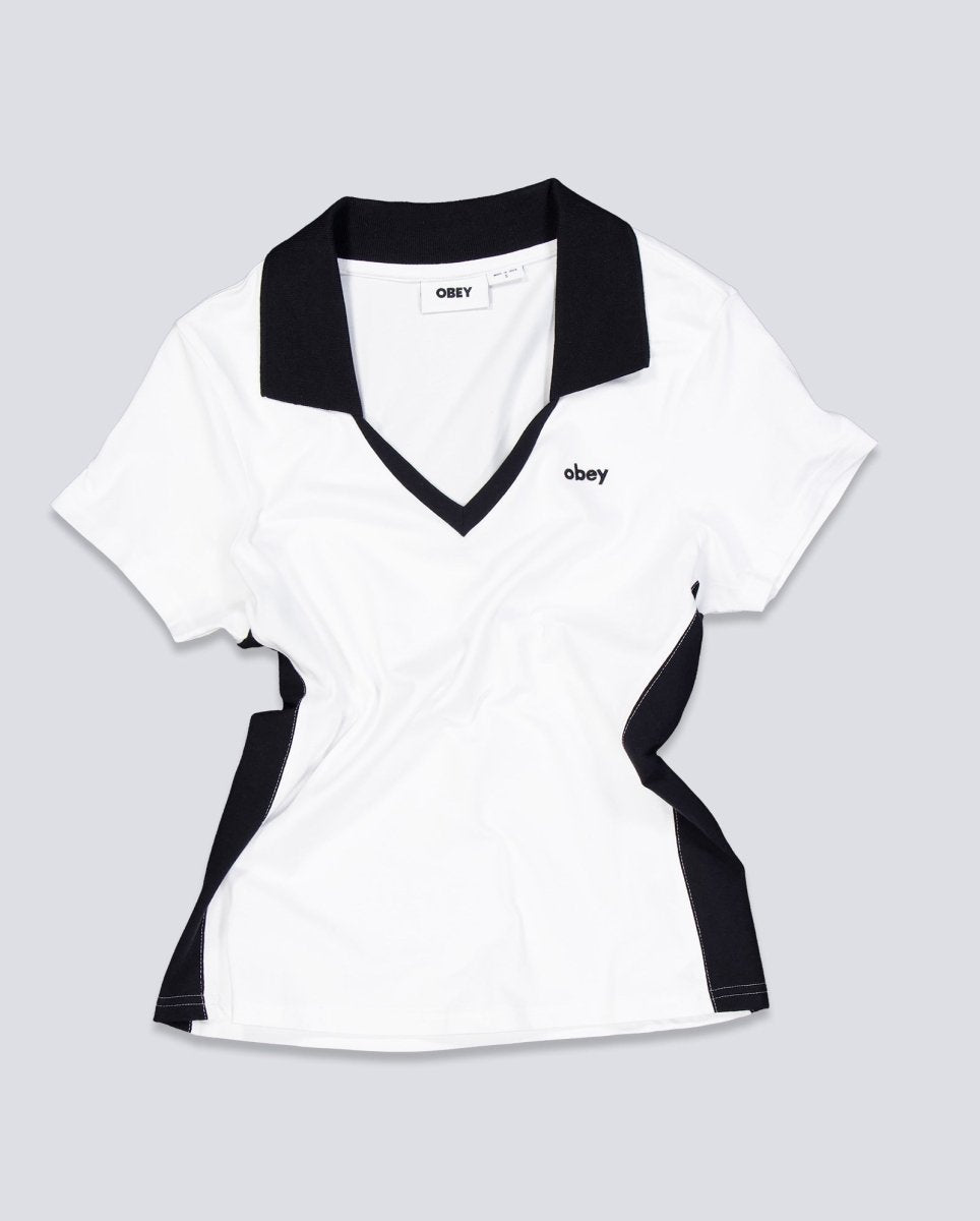 Camiseta Obey Meredith Collared Blanco Mujer