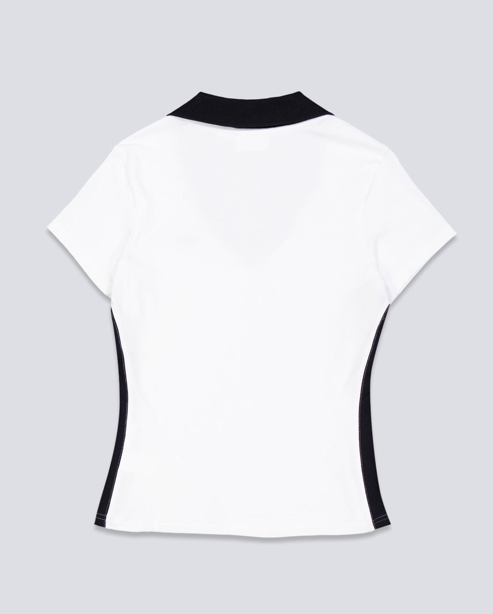 Camiseta Obey Meredith Collared Blanco Mujer