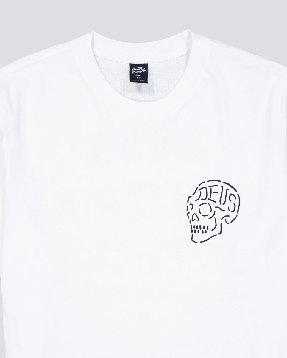 Camiseta Deus Venice Skull Blanca Unisex
