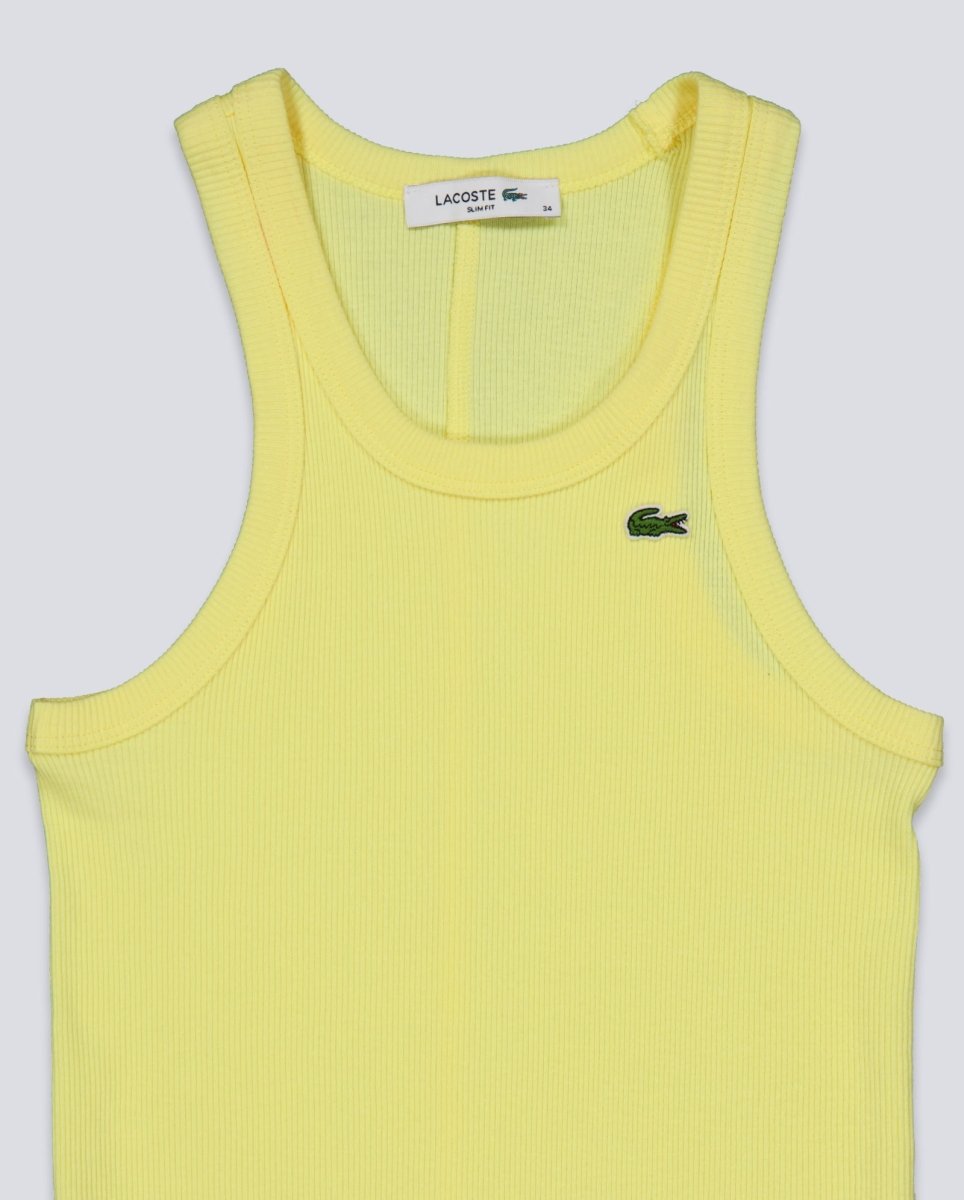 Top Lacoste Amarillo Mujer