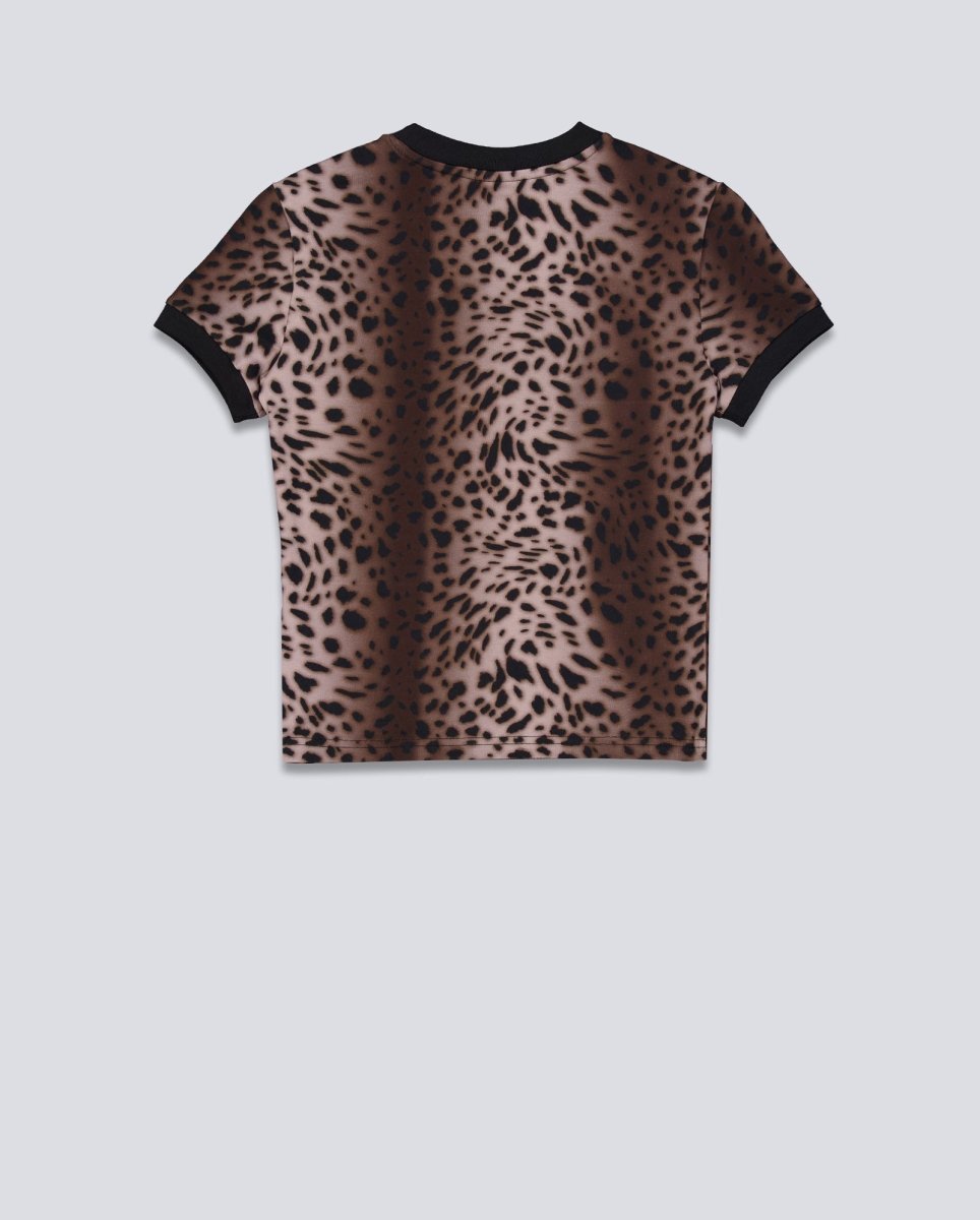 Camiseta Puma Leo Luxe Negro Mujer