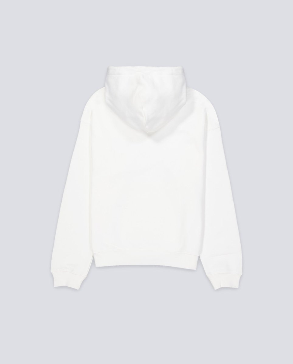 Sudadera Lacoste Con Capucha De Felpa Gruesa Blanco Unisex
