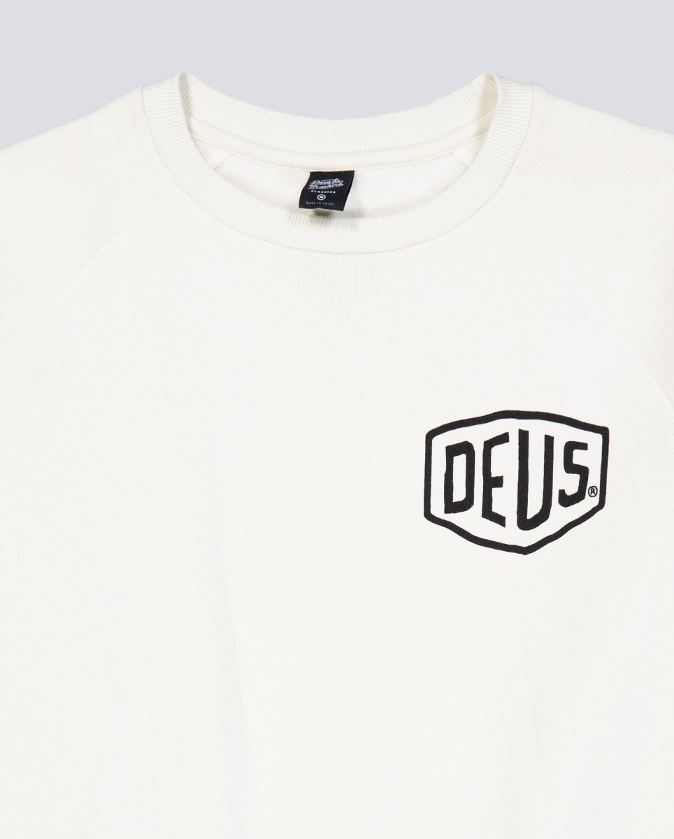 Sudadera Deus Biarritz Address Blanco Unisex