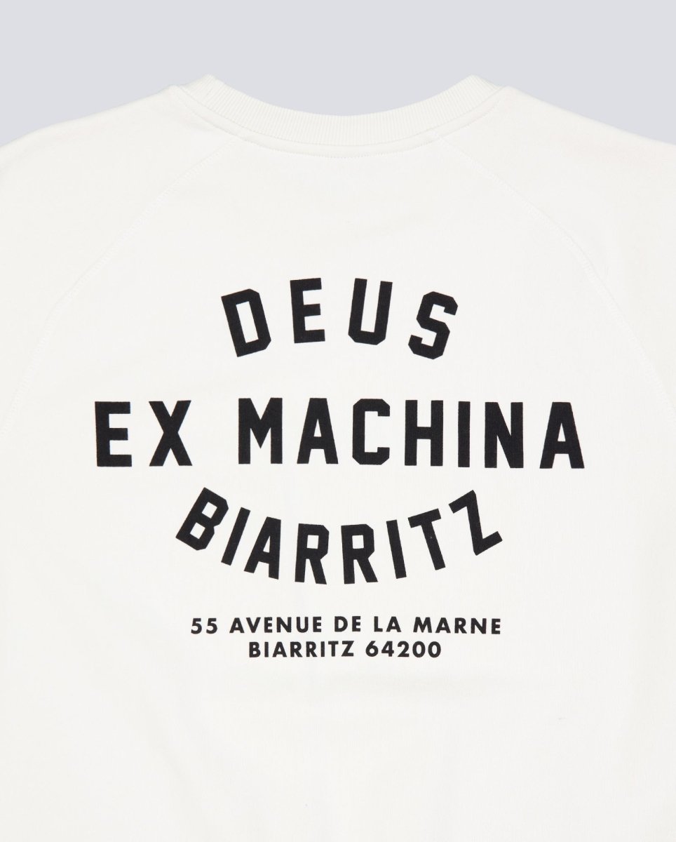 Sudadera Deus Biarritz Address Blanco Unisex