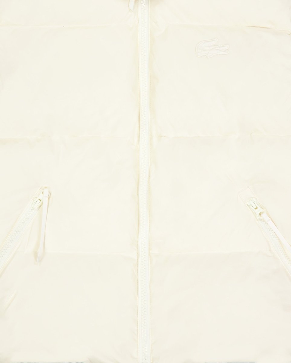 Chaqueta De Plumas Lacoste Blouson Beige Mujer