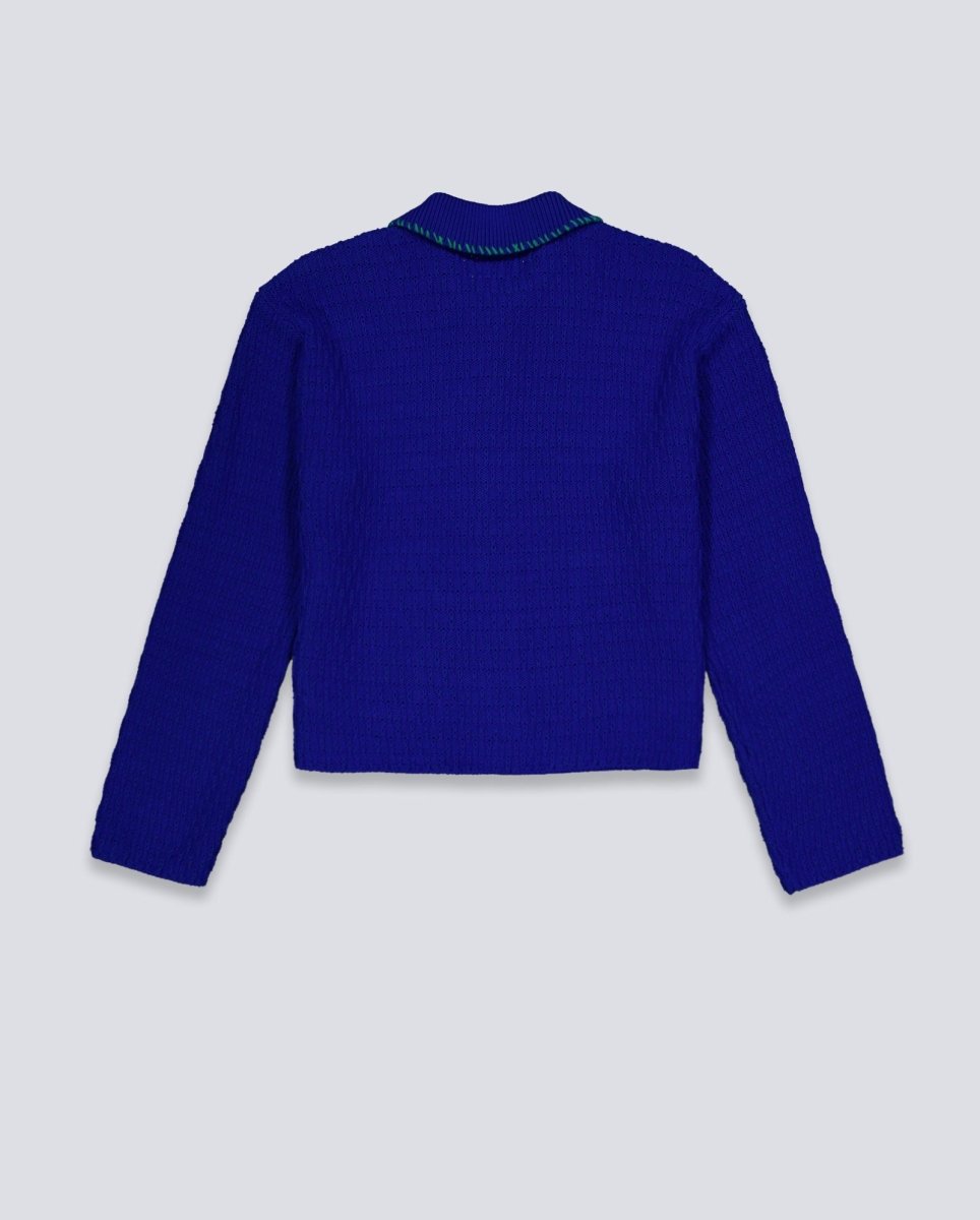 Chaqueta Obey Amelie Button Down Azul Mujer