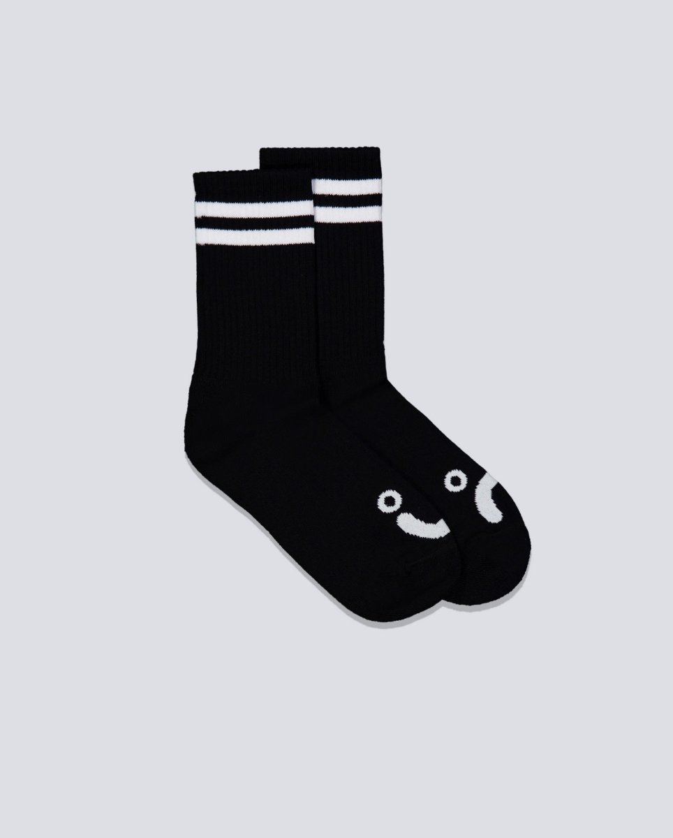 Calcetines Polar Skate Ribs Socks Happy Sad Nego Unisex