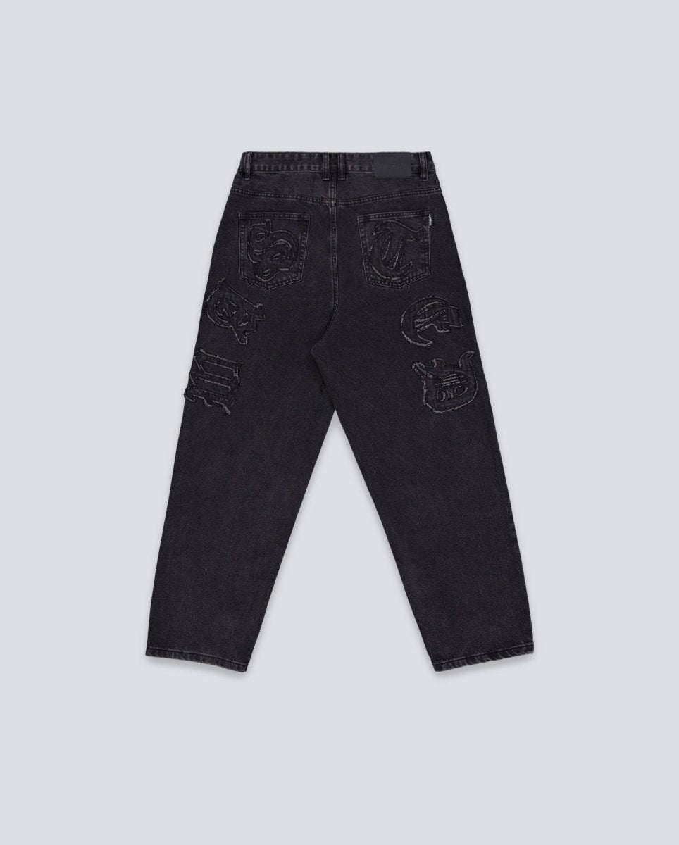 Pantalón Wasted Paris Kingdom Curve Negro Hombre