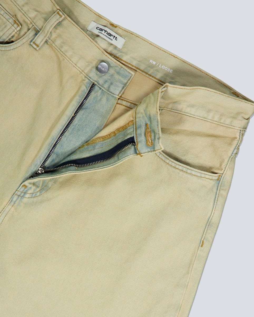 Pantalón Vaquero Carhart WIP Brandon Pant Beige Mujer