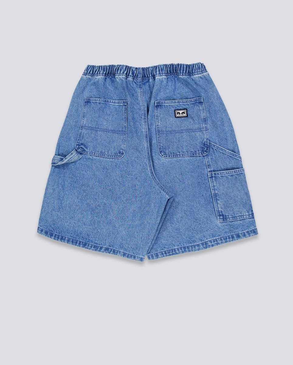 Pantalón Vaquero Corto Obey Easy Denim Azul Claro Hombre