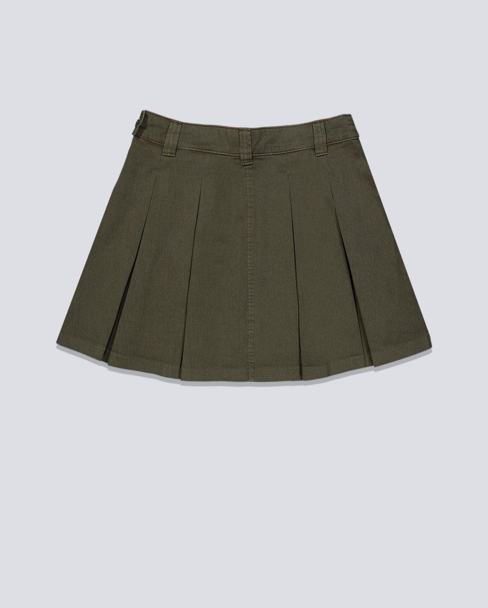 Falda Dickies Unionville Work Skirt Pleated Verde Mujer