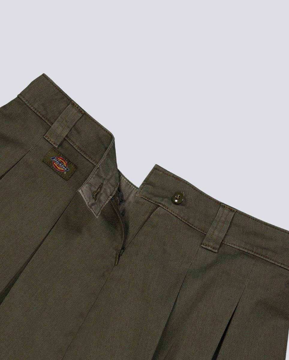 Falda Dickies Unionville Work Skirt Pleated Verde Mujer