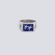 Anillo Twojeys Ignorant Icon Ring Blue Plateado Unisex