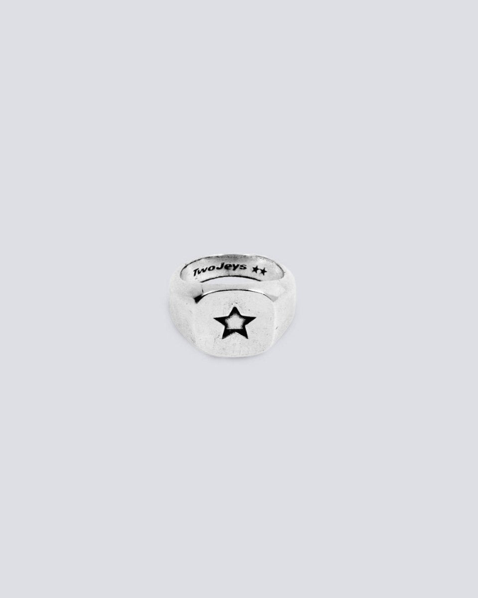 Anillo Twojeys Star Signet Plateado Unisex 202701001 joyas