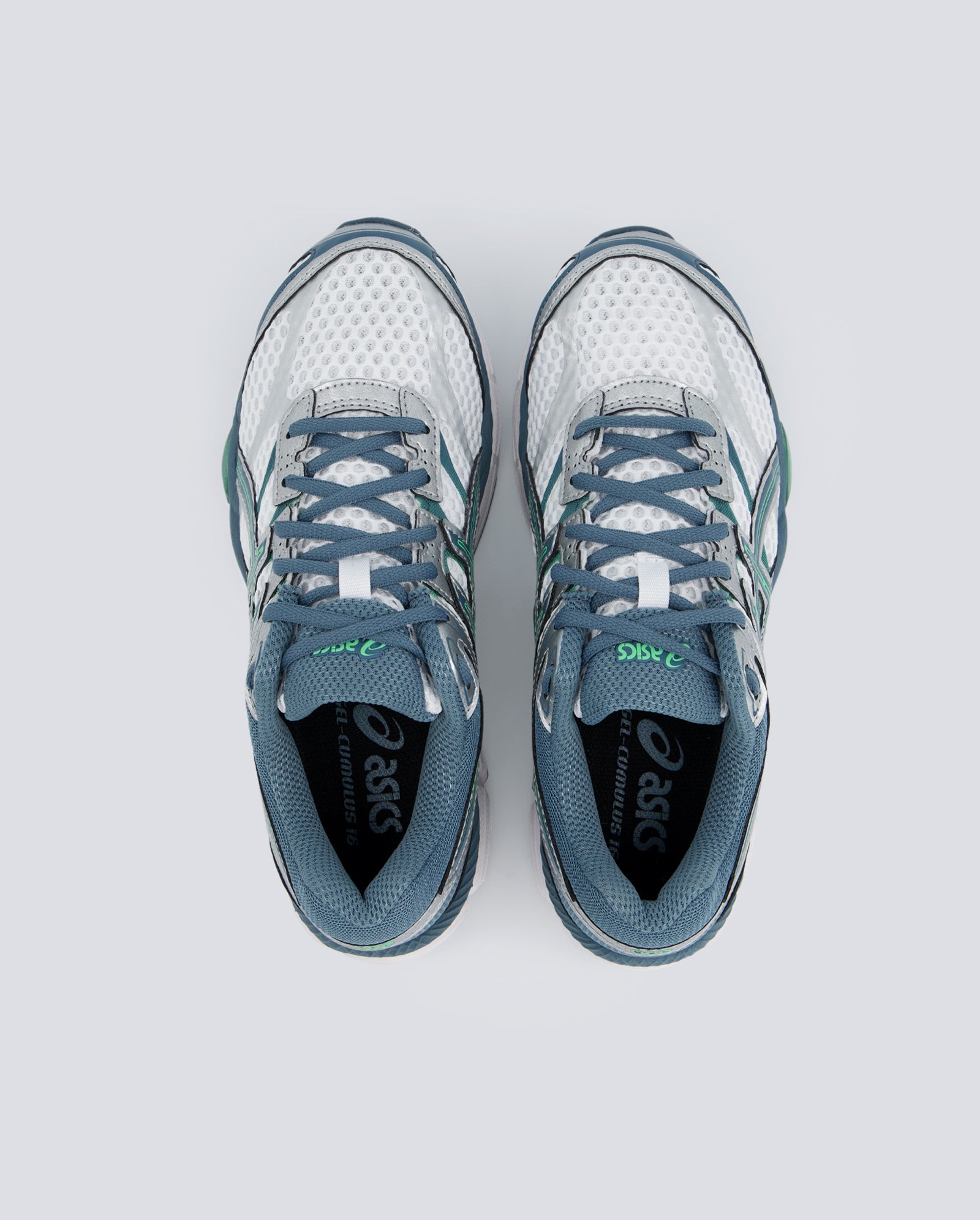 Asics Gel Cumulus Verde Y Gris Mujer