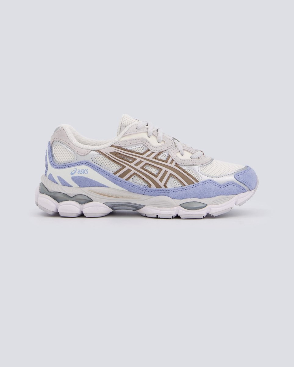 Asics Gel-Nyc Cream Cloud Gris Y Azul Mujer 1203A953-100 zapatillas