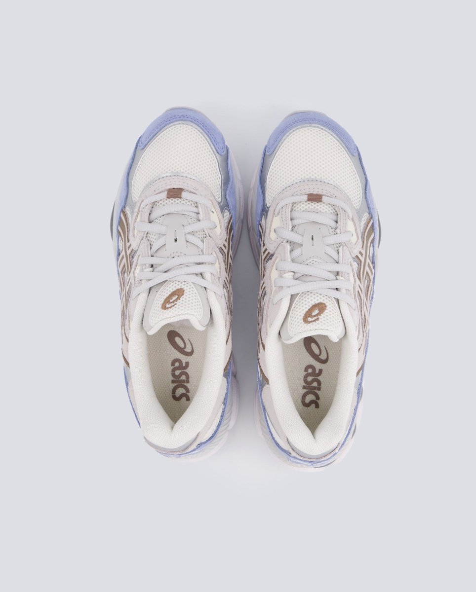 Asics Gel-Nyc Cream Cloud Gris Y Azul Mujer 1203A953-100 zapatillas