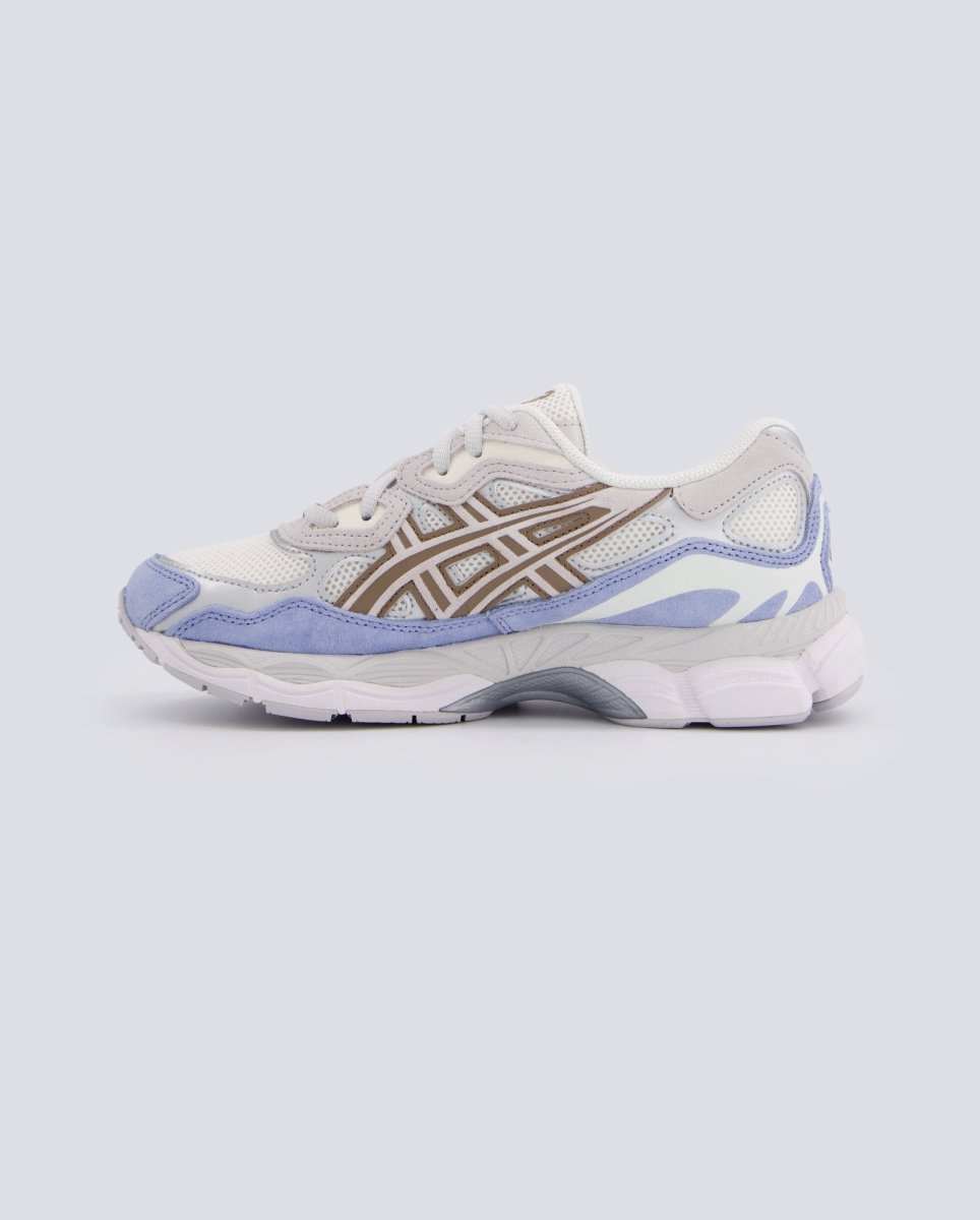 Asics Gel-Nyc Cream Cloud Gris Y Azul Mujer 1203A953-100 zapatillas
