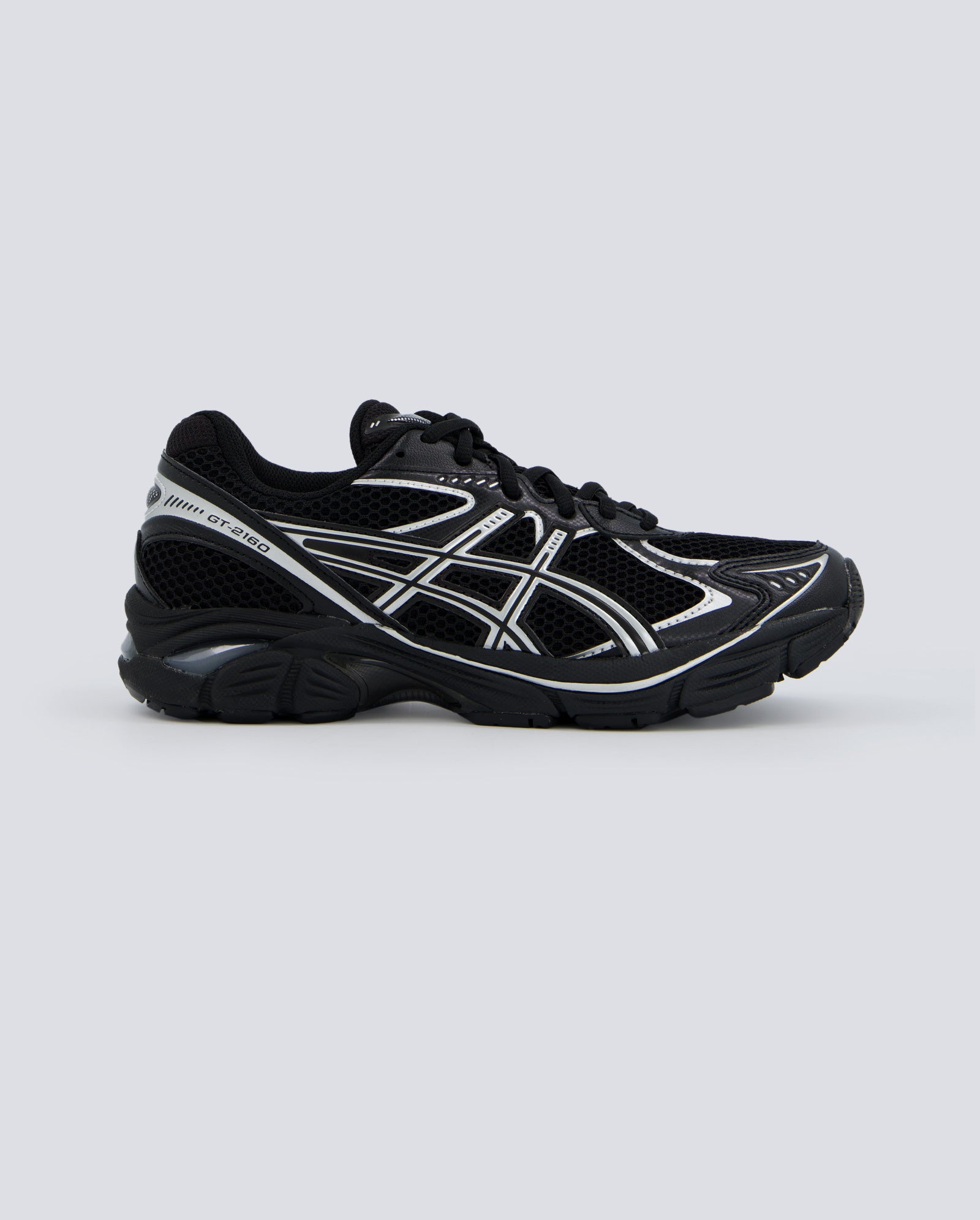 Asics Gt-2160 Negro Y Plateado Mujer 1203A275-001 zapatillas