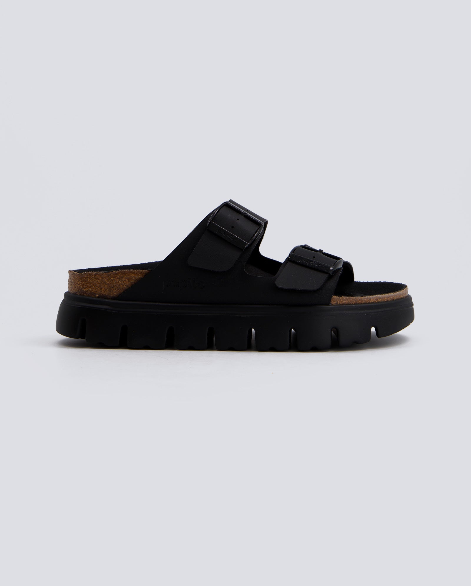 Birkenstock Arizona Chunky Suede Negro Mujer 1029077