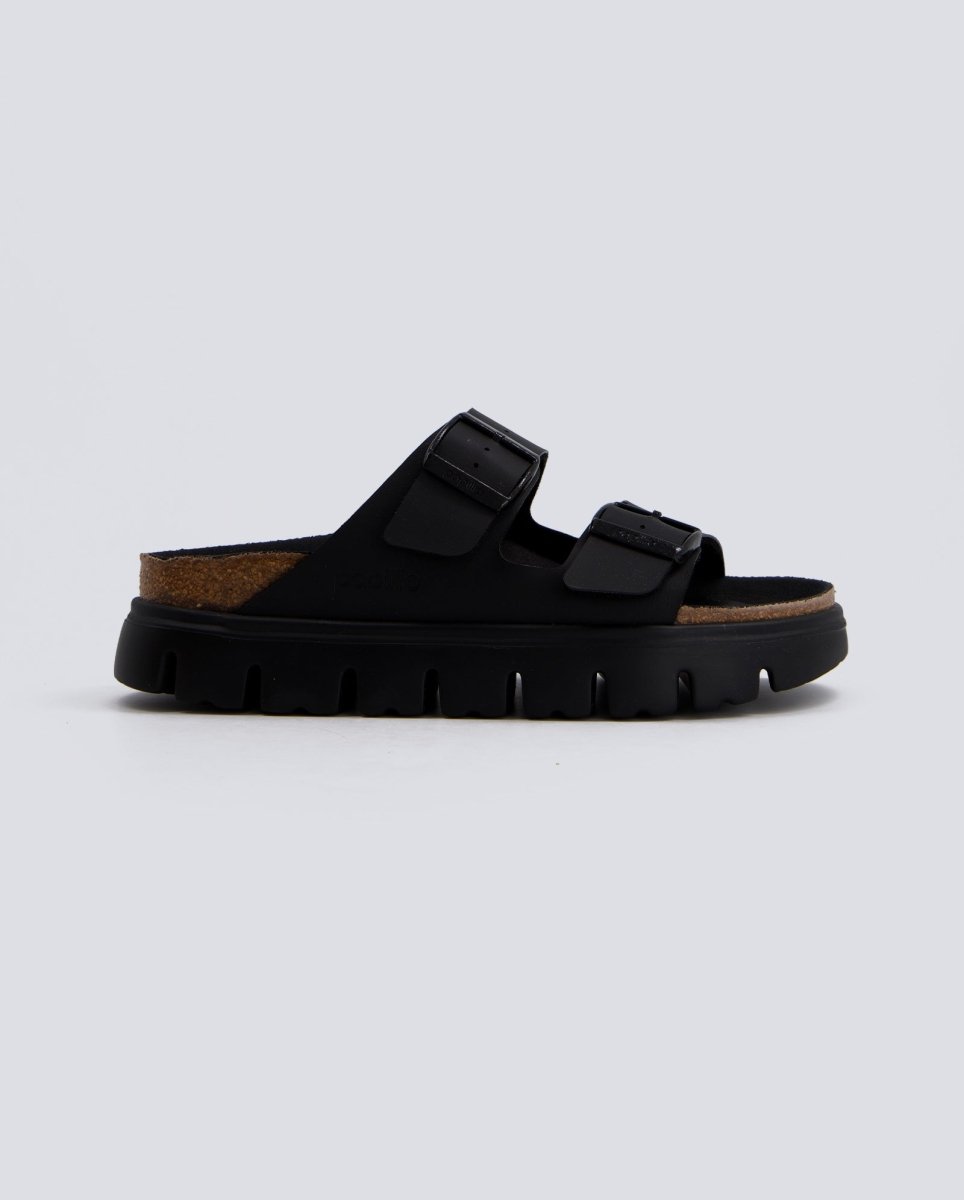 Birkenstock Arizona Chunky Suede Negro Mujer 1029077