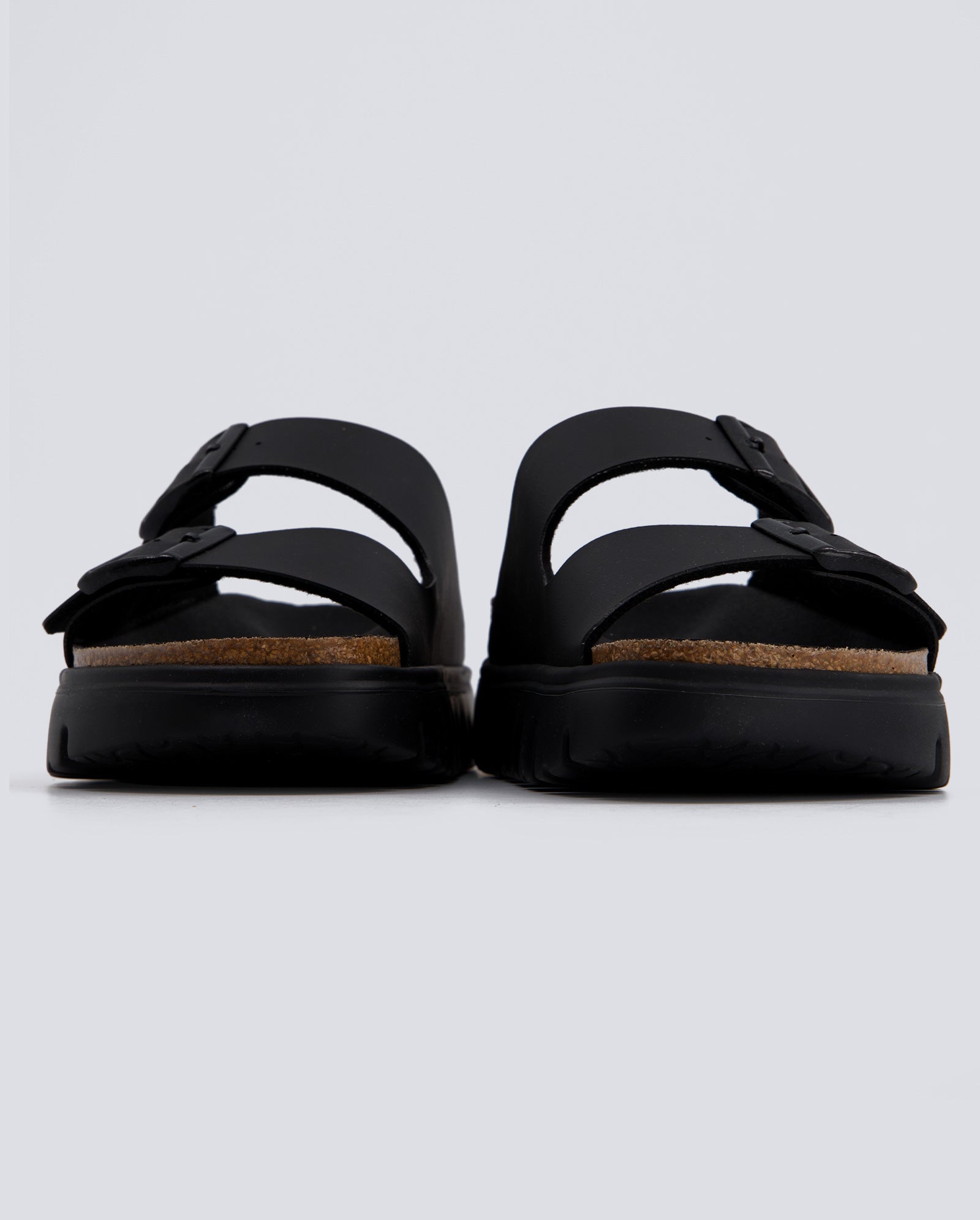 Birkenstock Arizona Chunky Suede Negro Mujer 1029077