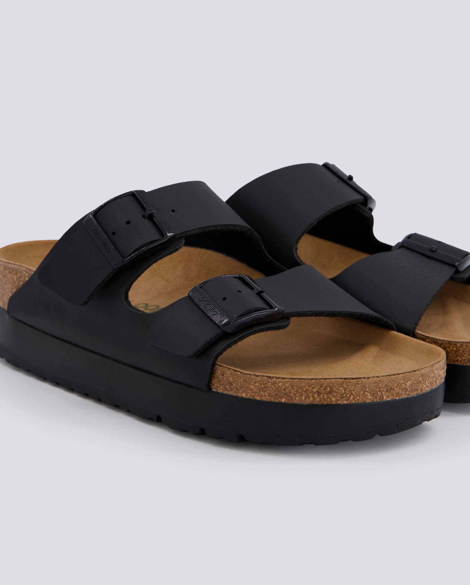 Birkenstock Arizona Plataforma Bf Negro Mujer 1027395 zapatillas