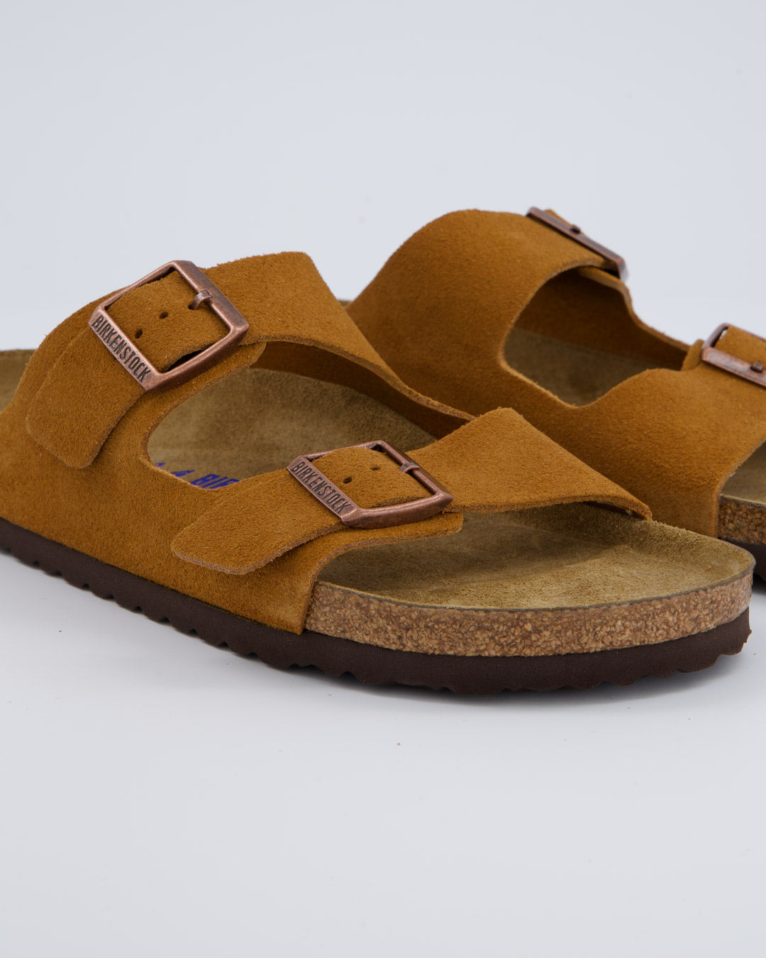 Birkenstock Arizona Suede Marrón Hombre Sandalias