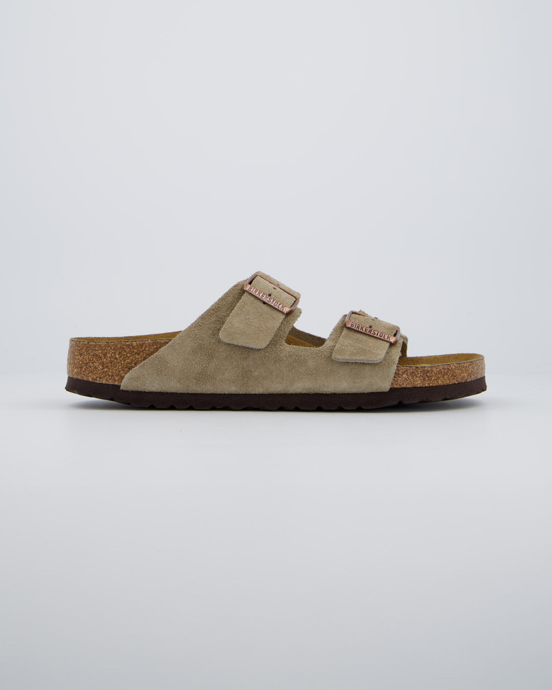 Birkenstock Arizona Suede Taupe Hombre Sandalias