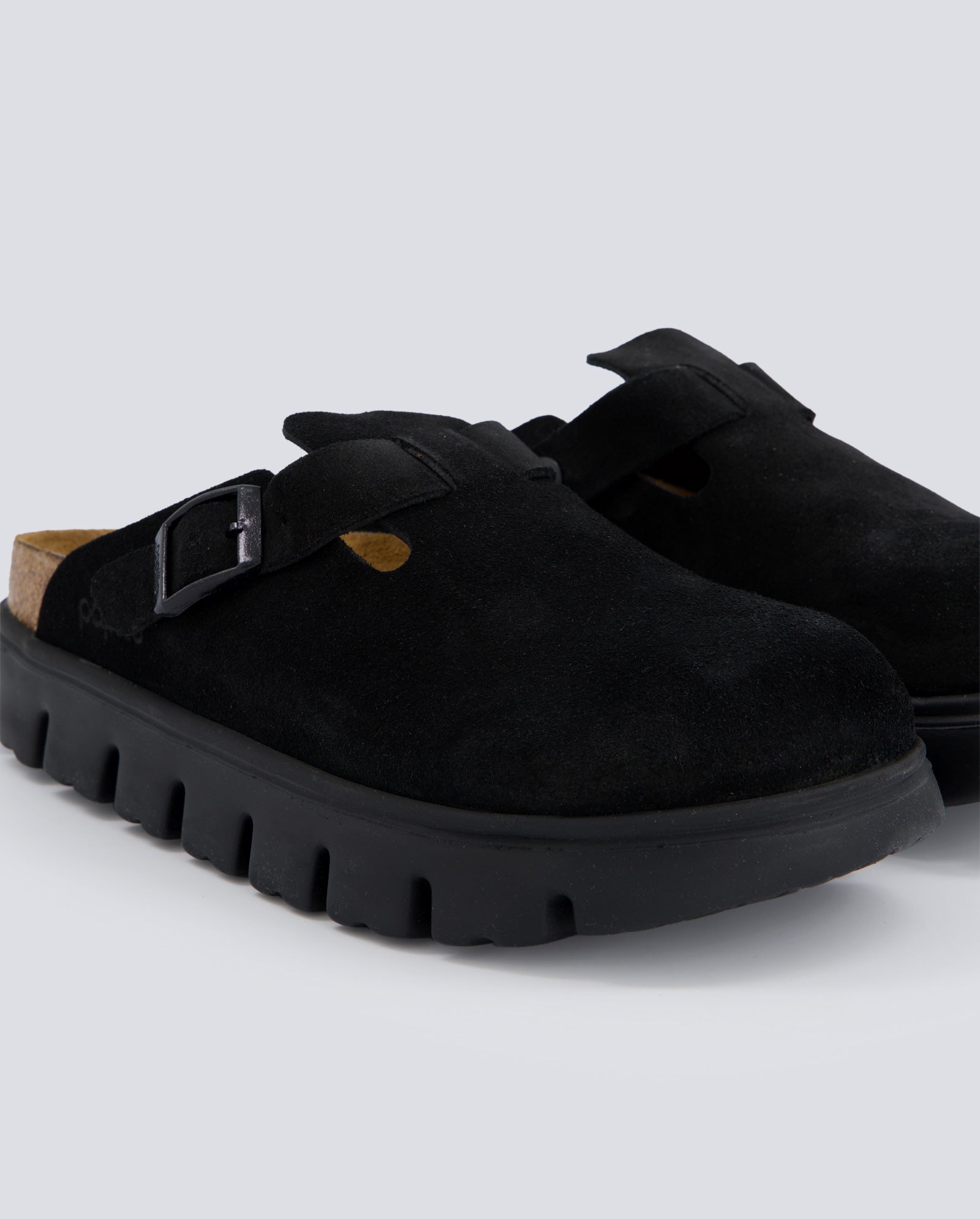 Birkenstock Boston Chunky Level Negro Mujer 1028317 zapatillas