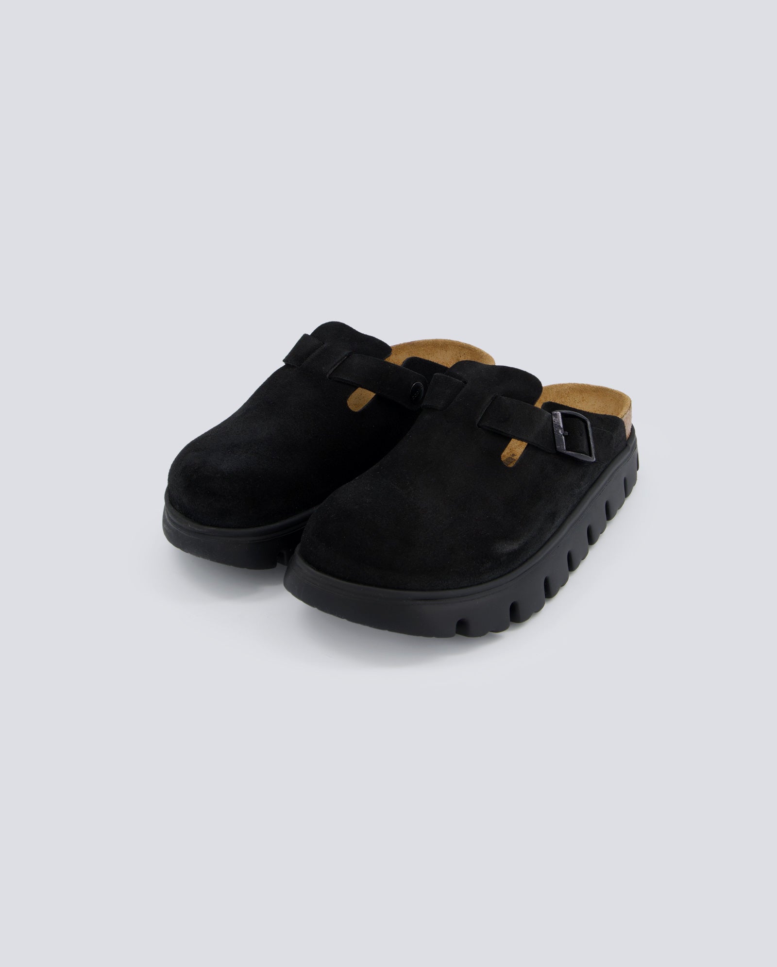 Birkenstock Boston Chunky Level Negro Mujer 1028317 zapatillas