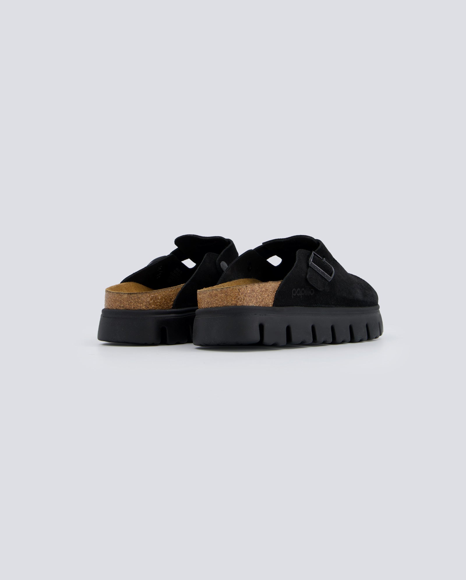 Birkenstock Boston Chunky Level Negro Mujer 1028317 zapatillas