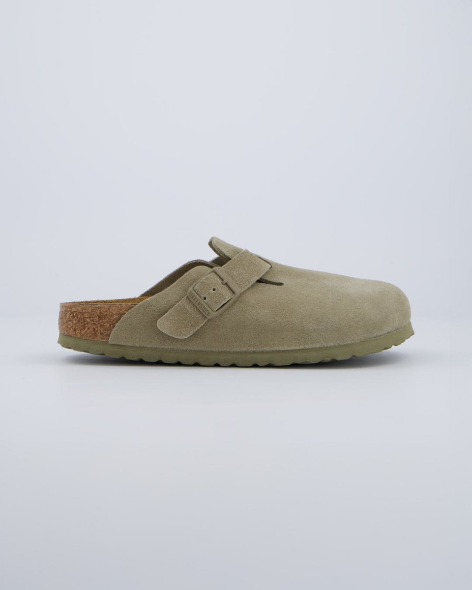 Birkenstock Boston Suede Caqui Claro Hombre 1025844 zuecos