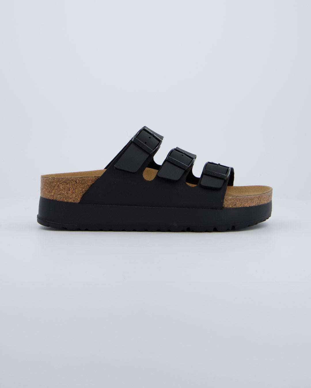 Birkenstock Florida III Flex Platform Negro Mujer Sandalias