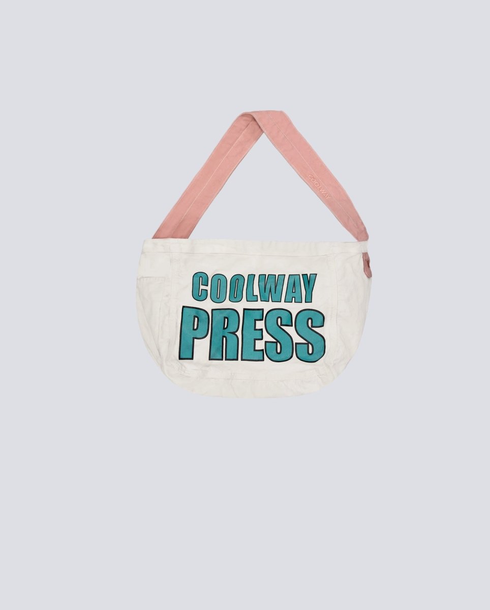 Bolso Coolway Press Bag Blanco Y Rosa Unisex