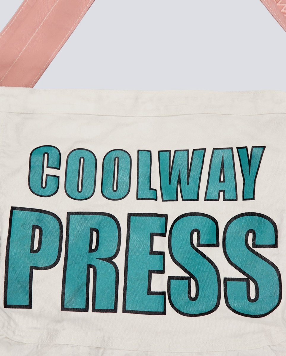 Bolso Coolway Press Bag Blanco Y Rosa Unisex