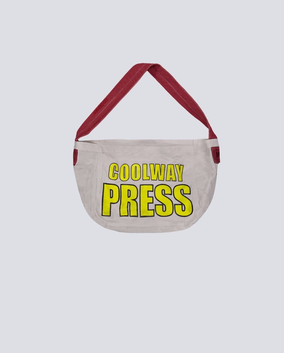Bolso Coolway Press Bag Gris Y Rojo Unisex