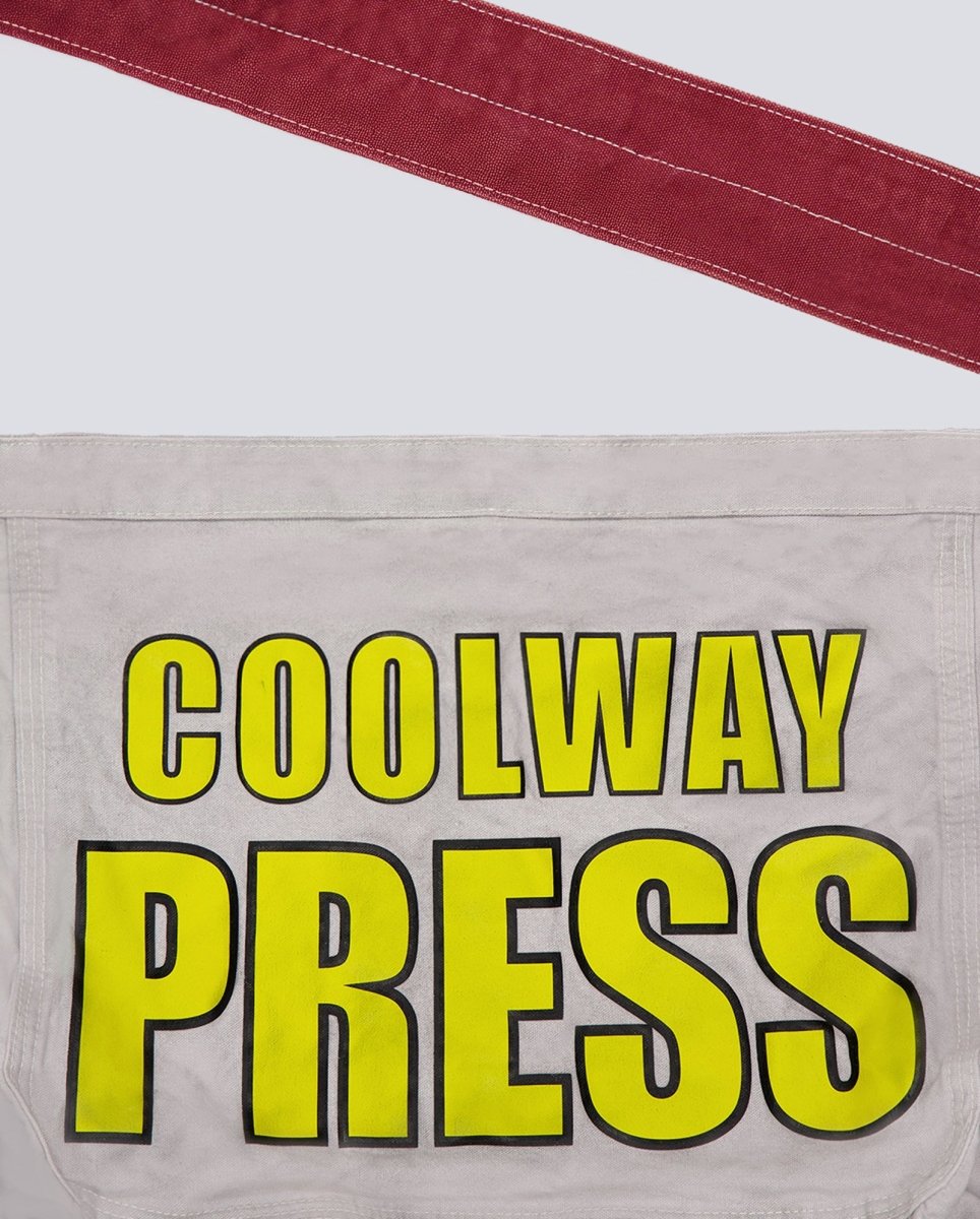 Bolso Coolway Press Bag Gris Y Rojo Unisex