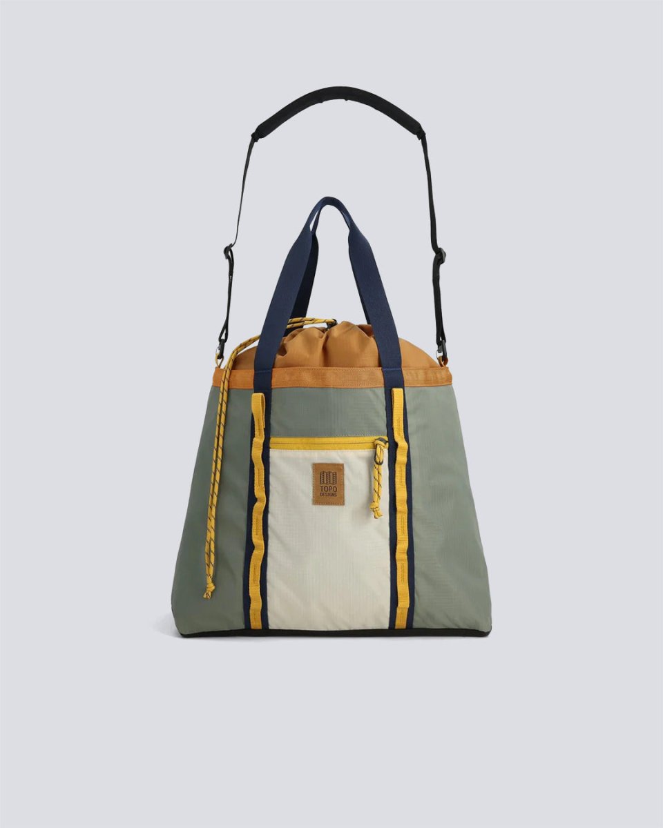 Bolso Topo Designs Mountain Utility Tote Verde Y Beige Unisex 932431-BONE WHITE-BEETLE