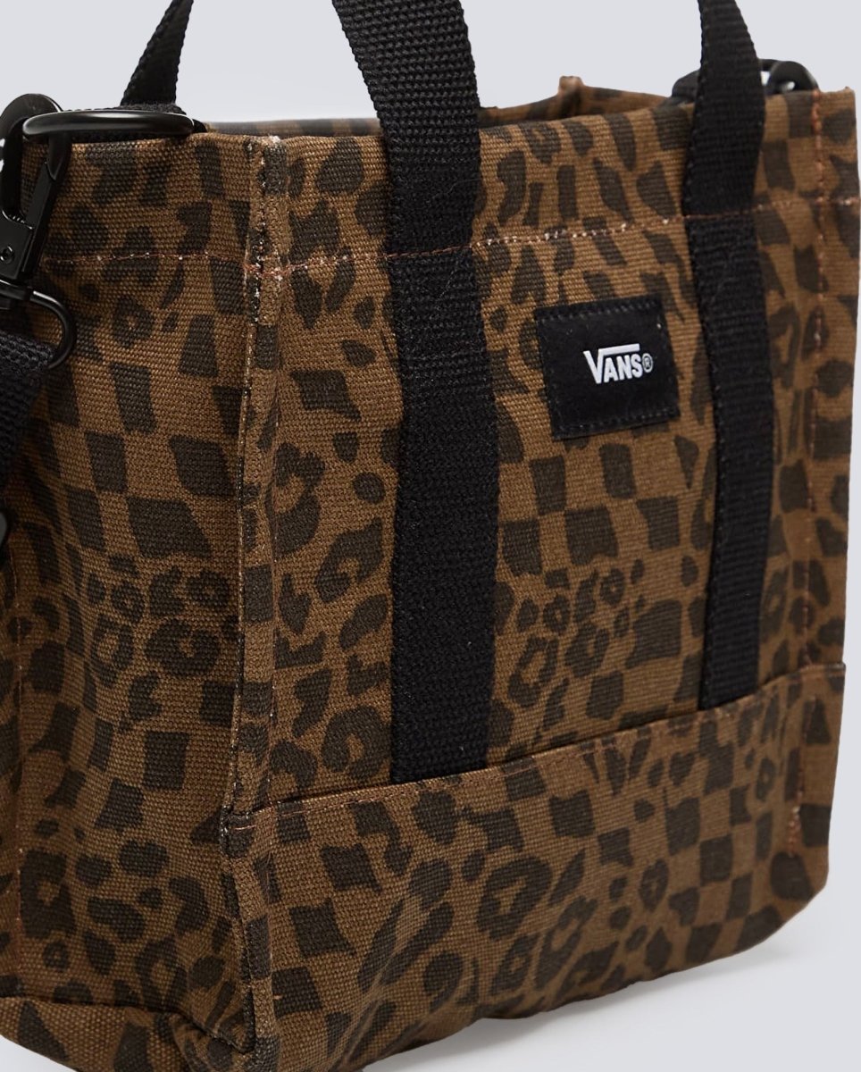 Bolso Vans Lil Pergs Tote Leopardo Marrón Mujer VN000HRW7UG1