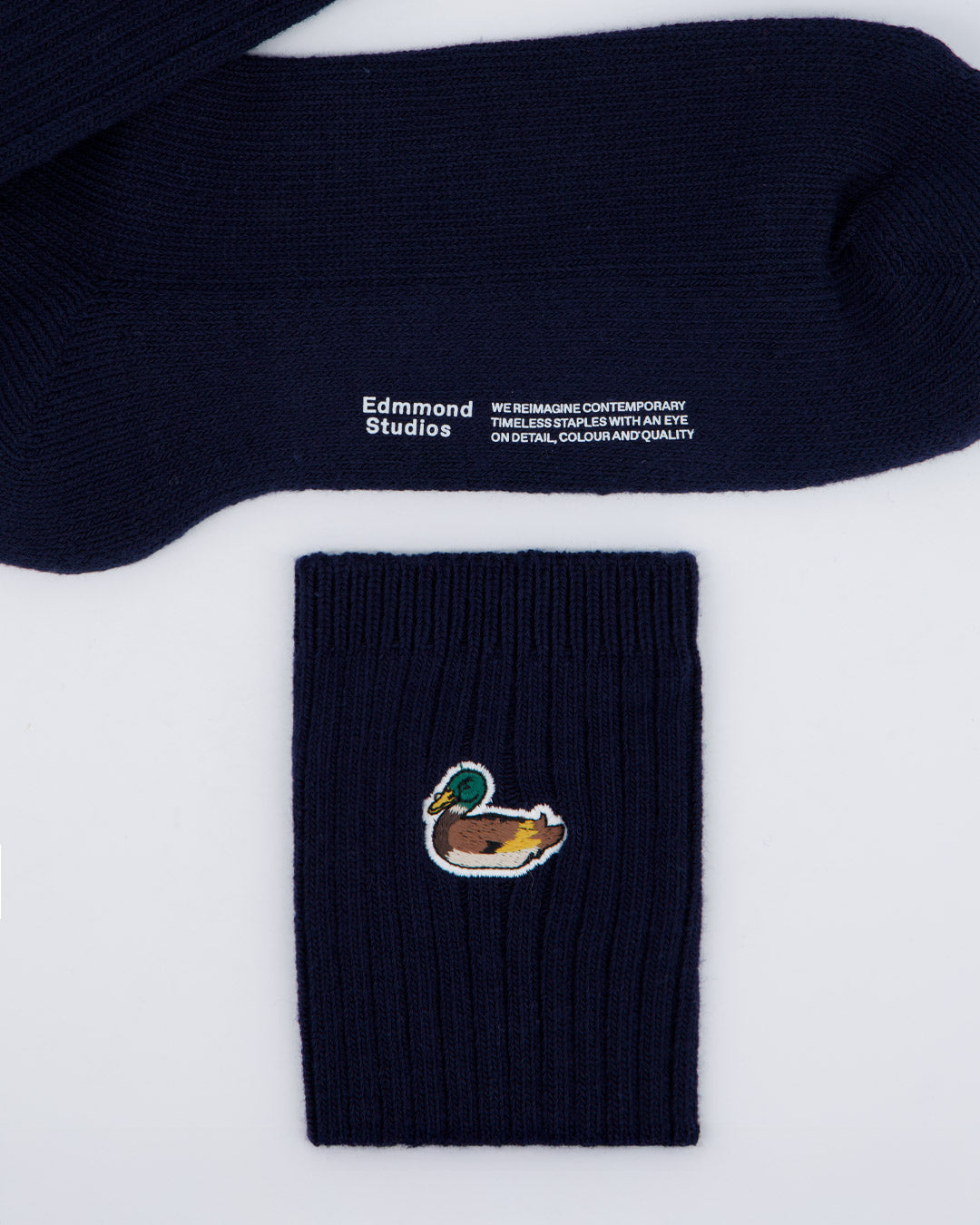 Calcetines Edmmond Studios Duck Azul Marino Unisex