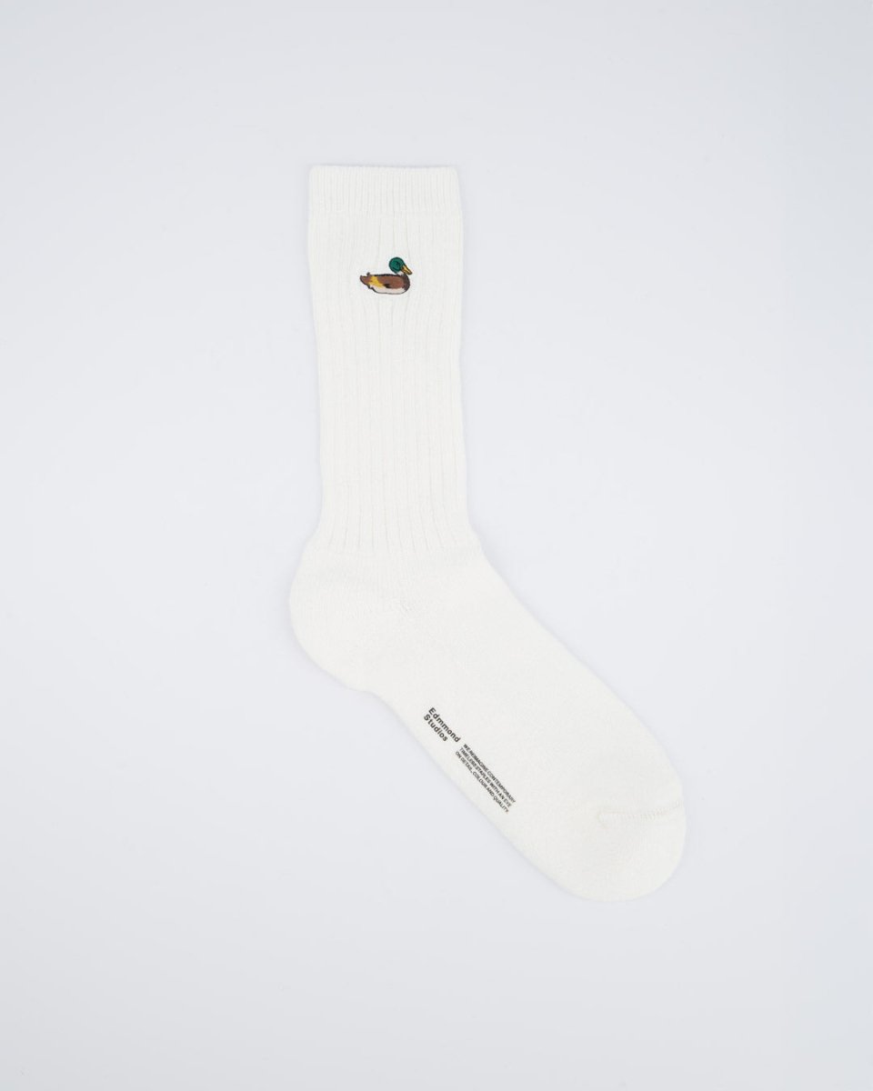 Calcetines Edmmond Studios Duck Blanco Unisex