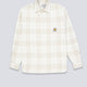 Camisa Carhartt WIP L/S Wilber de Cuadros Beige Unisex