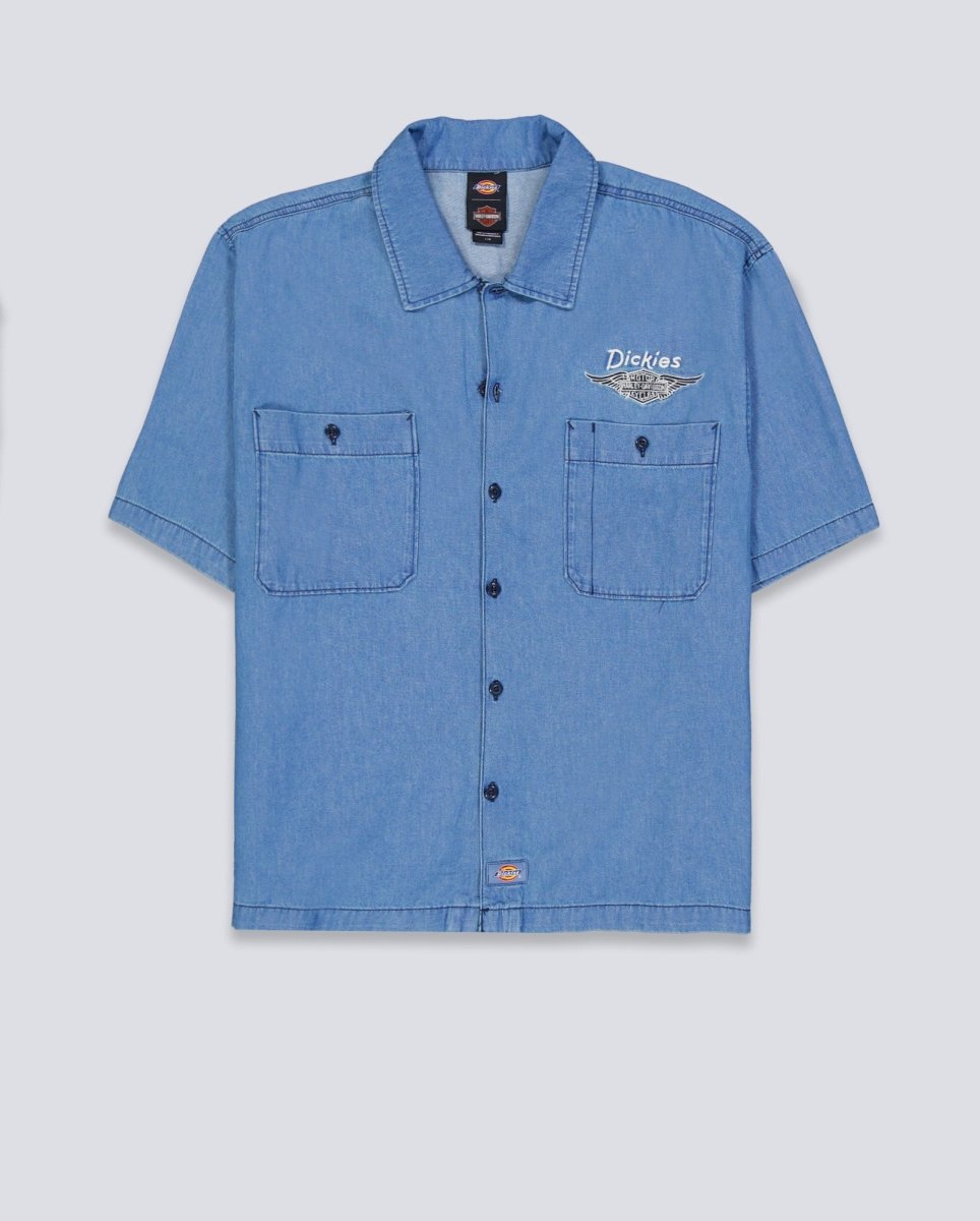 Camisa Dickies Chambray Work Azul Hombre DK0A882Z0BU1