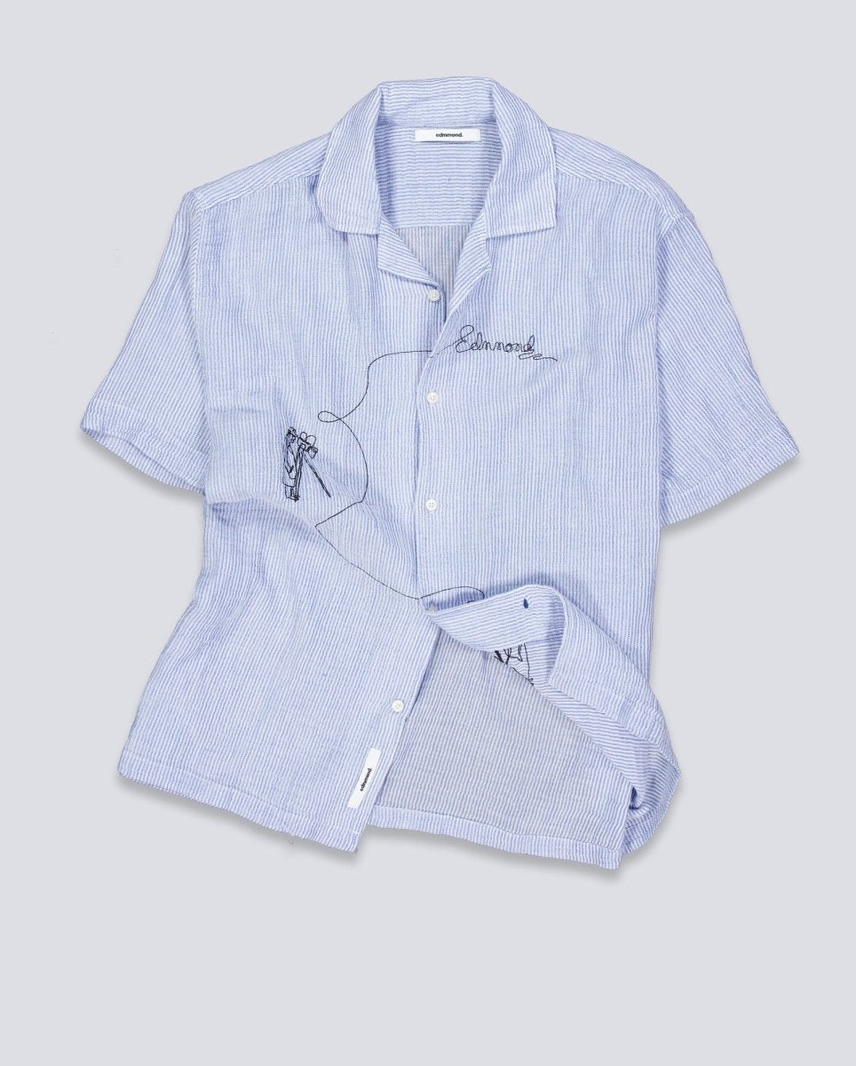 Camisa Edmmond Studios Western Azul Unisex 126-10-22560