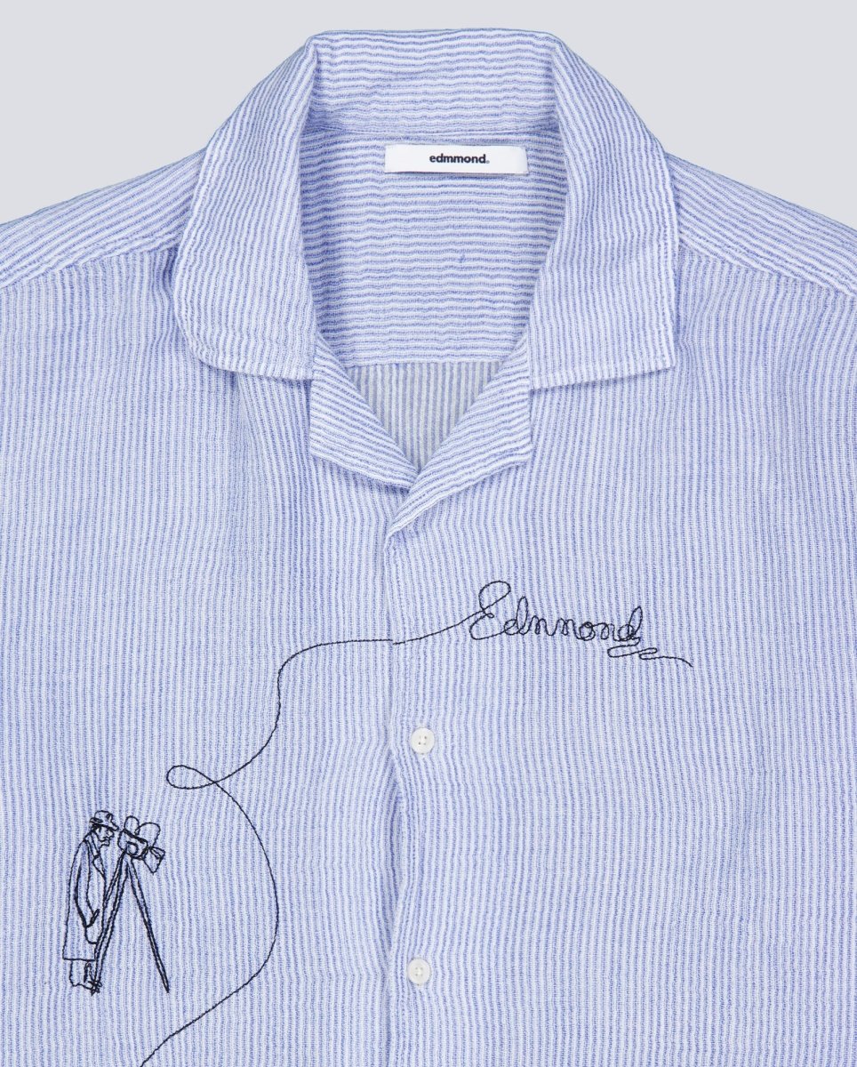 Camisa Edmmond Studios Western Azul Unisex 126-10-22560