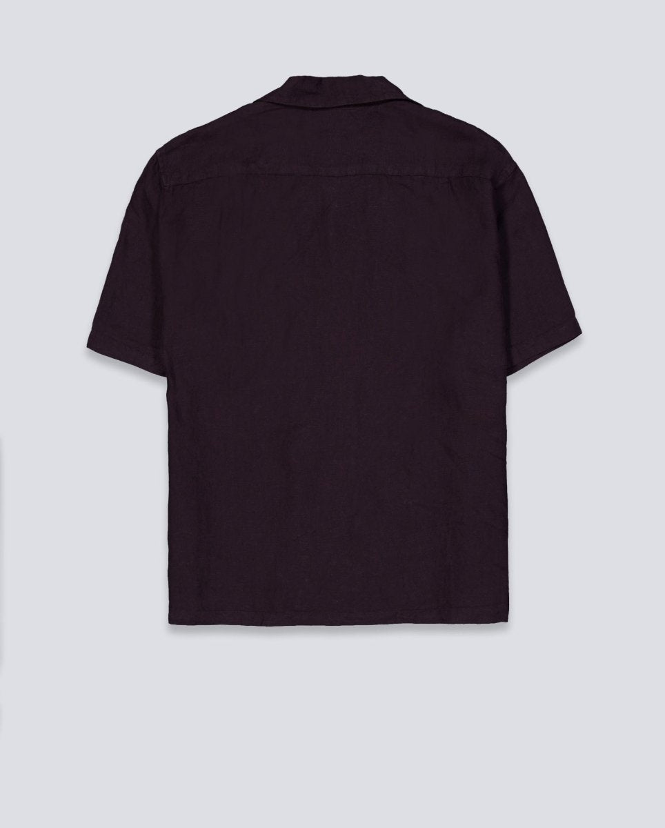 Camisa Lacoste Casual Manga Corta Marrón Hombre CH2339-3LA