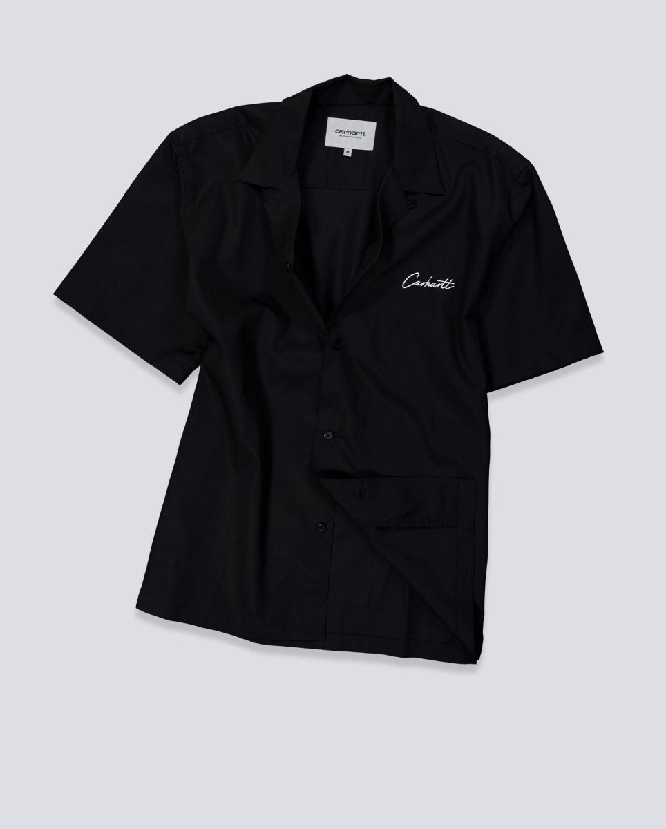 Camisas Carhartt WIP S/S Delray Negra Unisex I031465-0D2XX