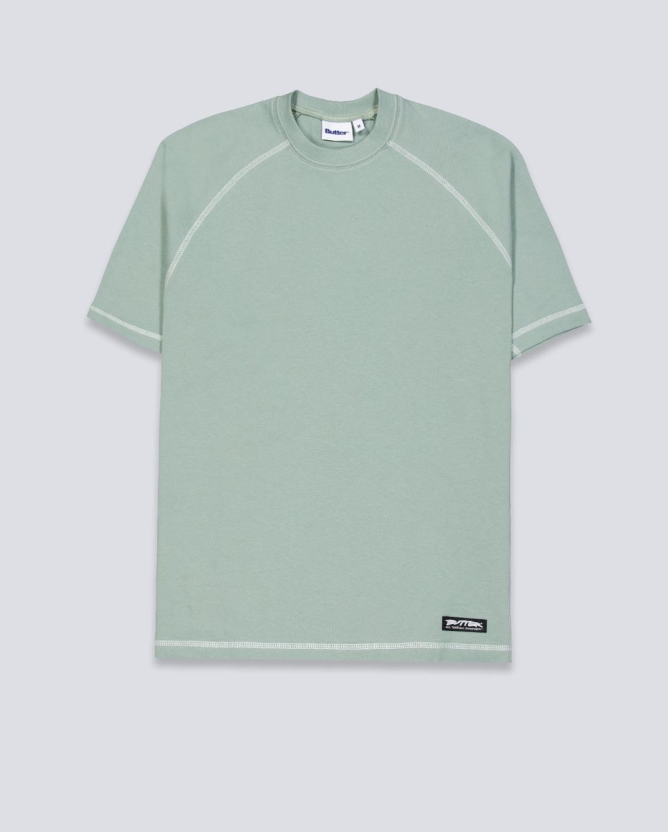Camiseta Butter Goods Cliff Contrast Verde Unisex BGQ1261301