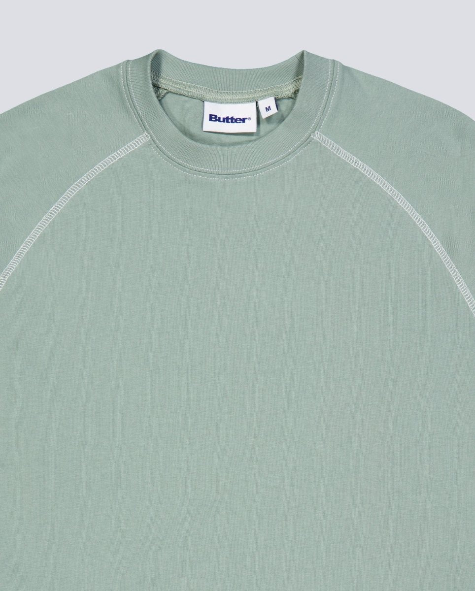 Camiseta Butter Goods Cliff Contrast Verde Unisex BGQ1261301
